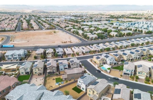 bird's eye view featuring a residential view