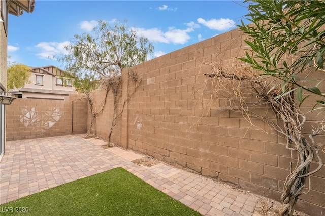 view of patio / terrace with a fenced backyard