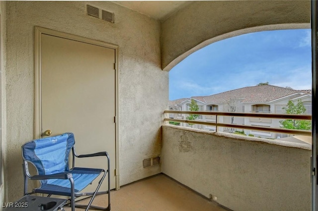 balcony with visible vents