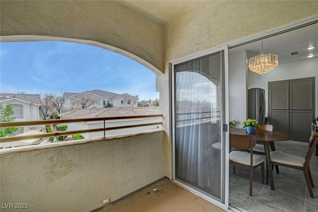 balcony with visible vents