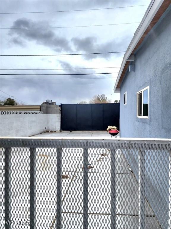 view of pool with fence