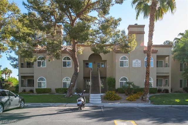 view of property with stairs