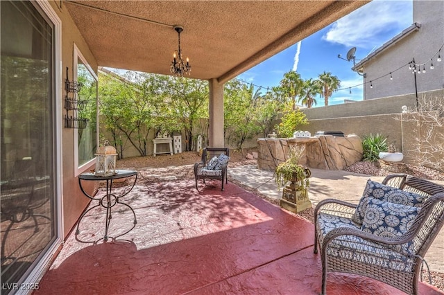 view of patio / terrace featuring a fenced backyard