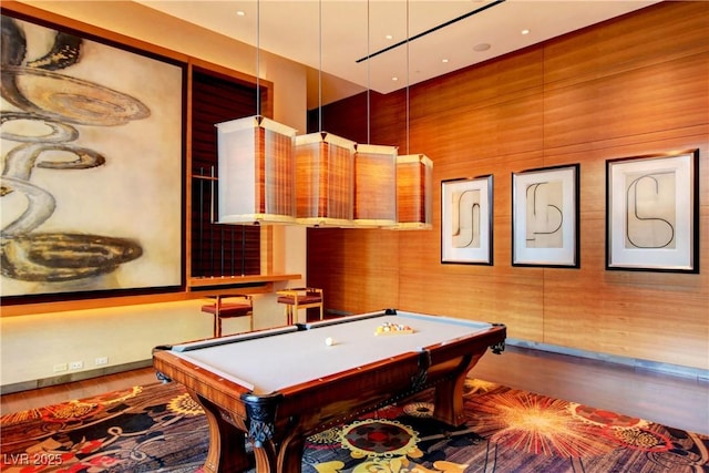 3750 Las Vegas Blvd Unit 2711, Las Vegas, NV 89158 - rec room featuring billiards table and wood finished floors
