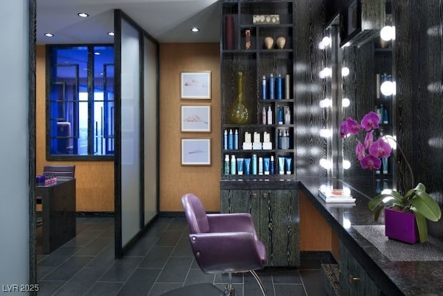 3750 Las Vegas Blvd Unit 2711, Las Vegas, NV 89158 - bar with dark tile patterned flooring