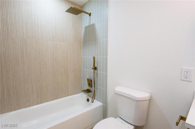 full bath featuring  shower combination and toilet