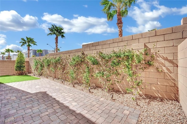 view of patio / terrace with a fenced backyard