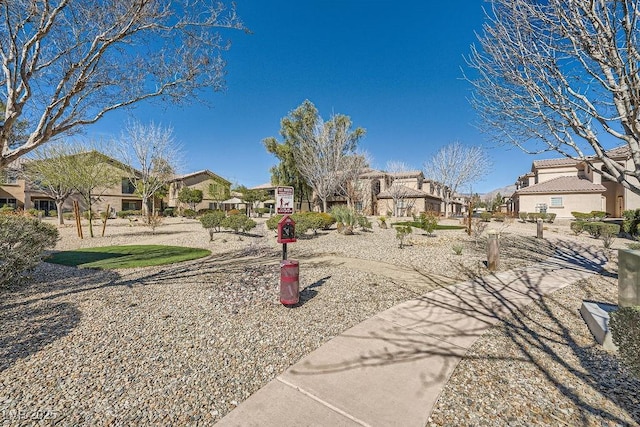 view of yard with a residential view