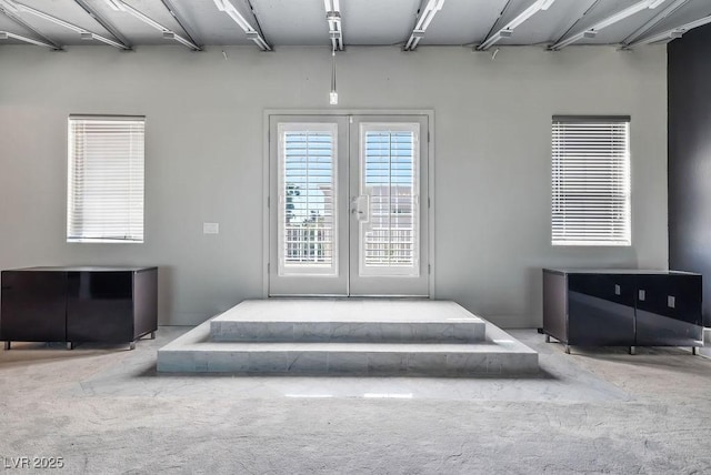 entryway featuring carpet floors