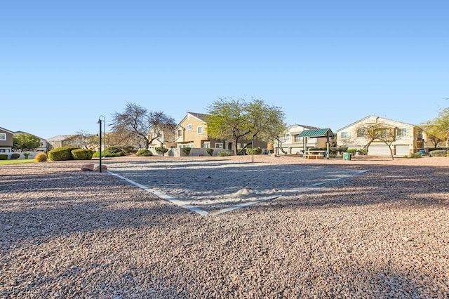 view of yard with a residential view