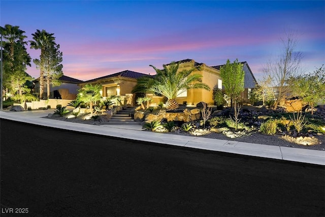 view of front of home with driveway