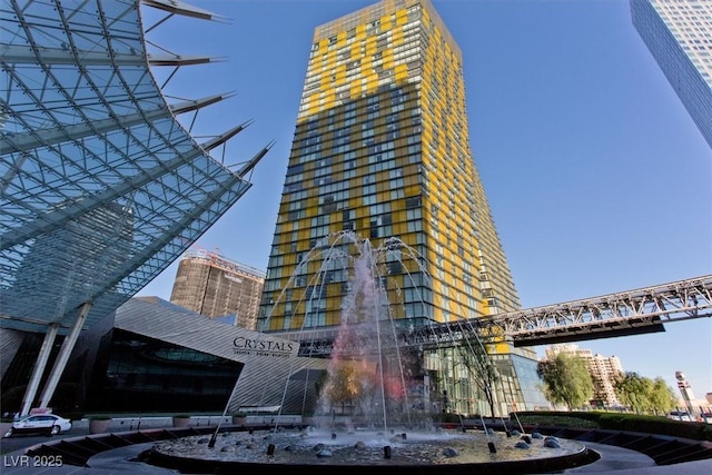 view of building exterior with a view of city