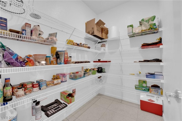 view of pantry