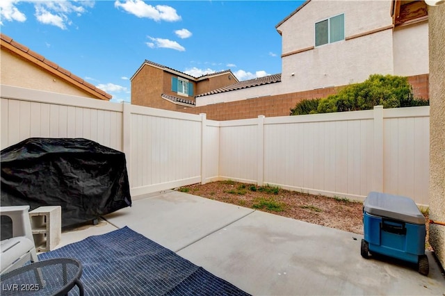 view of patio / terrace with a fenced backyard