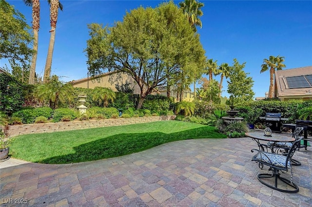 view of patio featuring grilling area