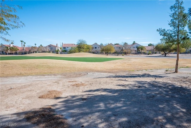 view of road featuring golf course view