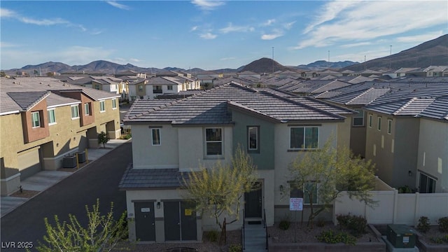 exterior space with a residential view