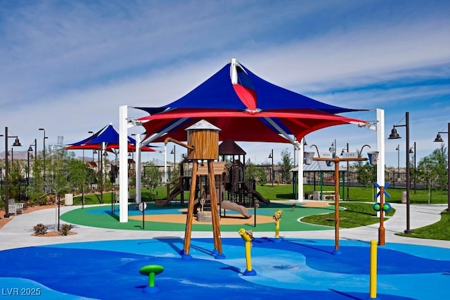 view of community jungle gym