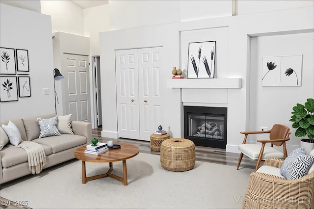 1624 N Torrey Pines Dr Unit 101, Las Vegas, NV 89108 - living area featuring a glass covered fireplace