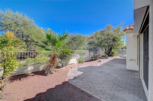 view of patio / terrace with a fenced backyard