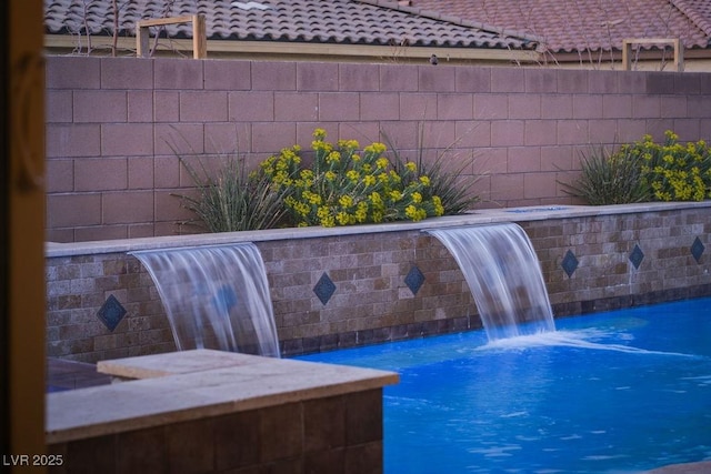 pool with fence