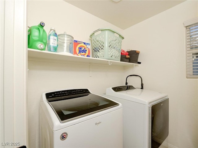 laundry area featuring laundry area and washing machine and clothes dryer