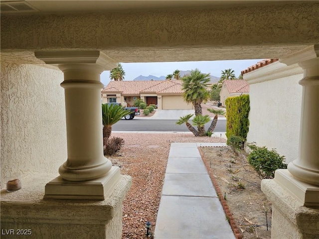 view of yard with visible vents