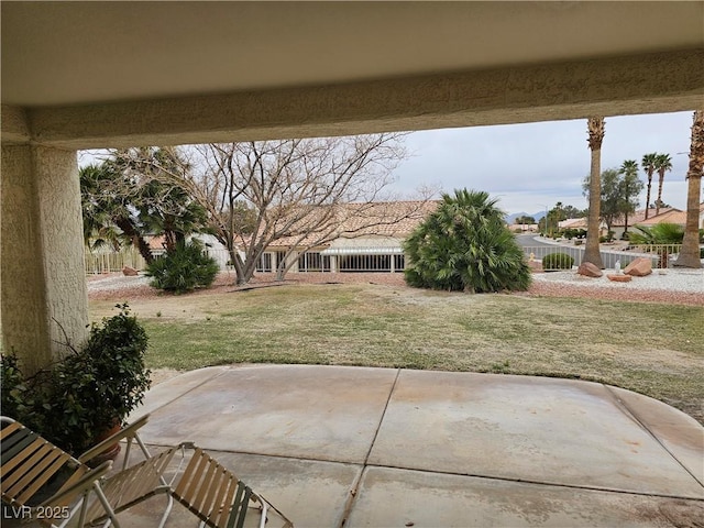 view of patio / terrace with fence