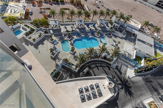 2700 Las Vegas Blvd Unit 1202, Las Vegas, NV 89109 - drone / aerial view of a pool area