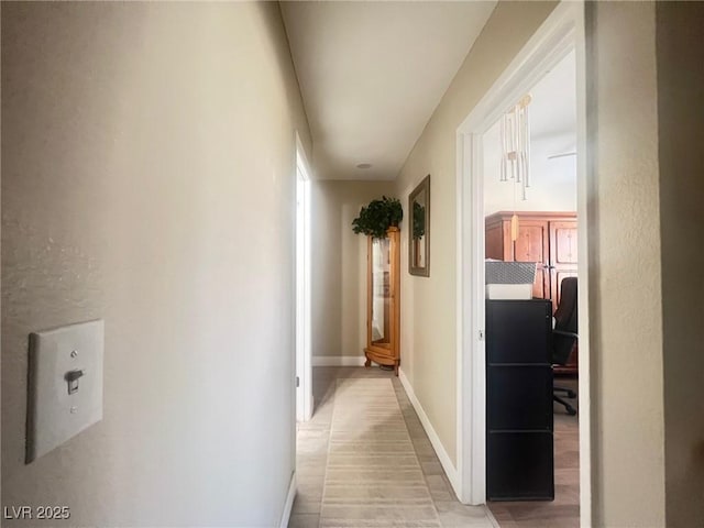 corridor with baseboards