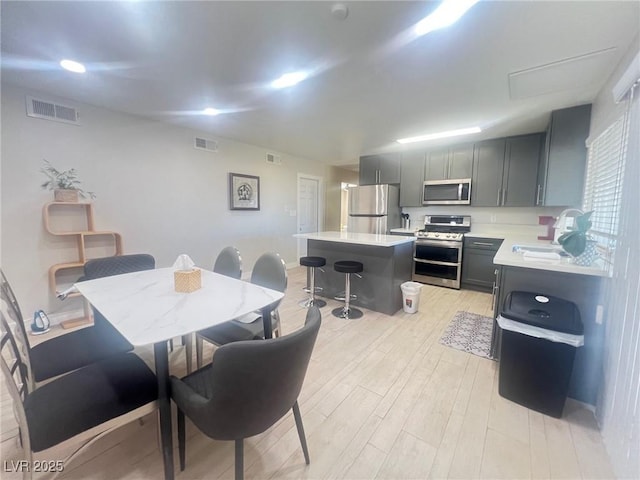 4194 Greenpoint St, Las Vegas, NV 89147 - dining space featuring light wood-style flooring