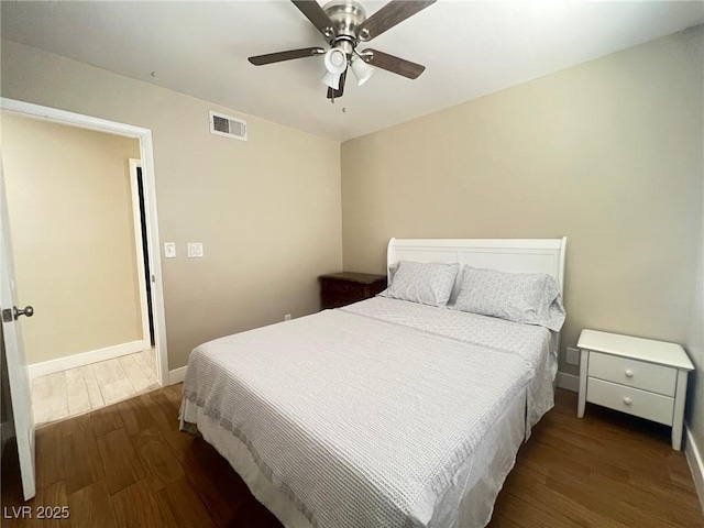 4194 Greenpoint St, Las Vegas, NV 89147 - bedroom featuring wood finished floors and a ceiling fan