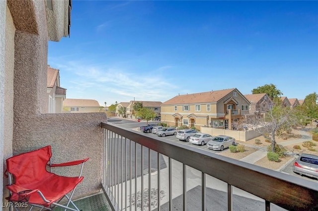 balcony with a residential view