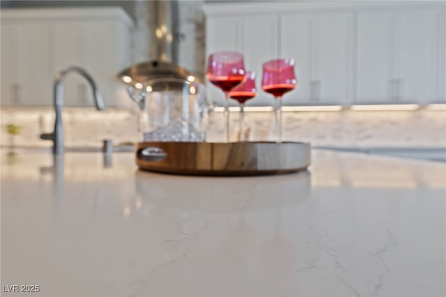 room details featuring white cabinetry