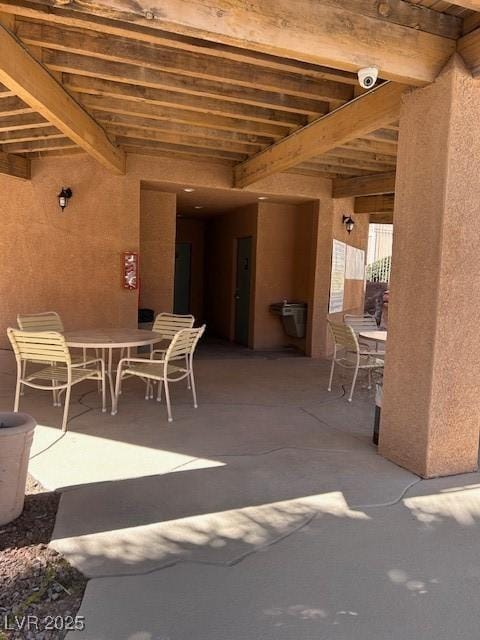 view of patio / terrace featuring outdoor dining space