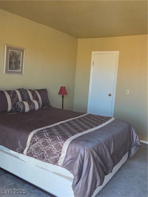 bedroom with carpet floors