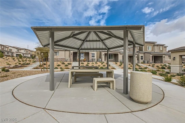 view of patio / terrace featuring a residential view