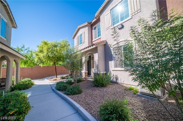 exterior space featuring fence