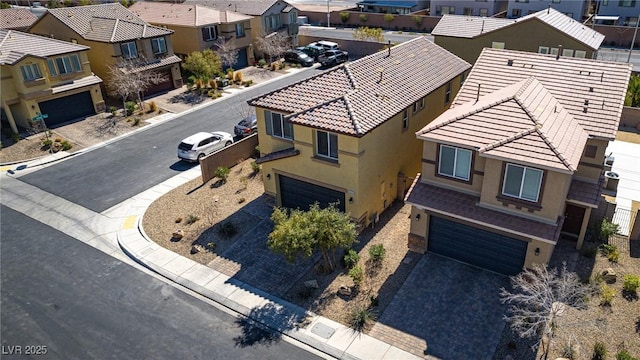 bird's eye view featuring a residential view