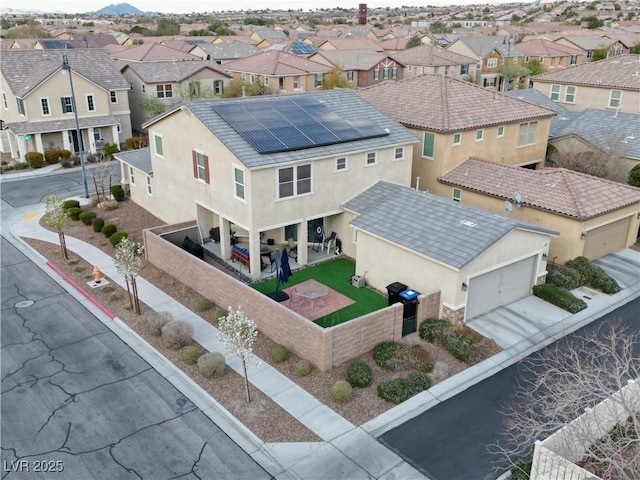 drone / aerial view featuring a residential view