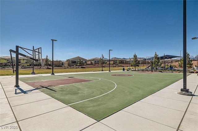 view of sport court with community basketball court