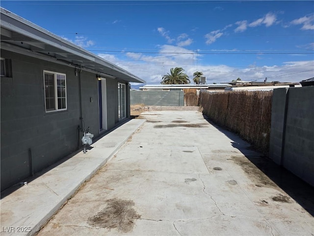 view of patio / terrace with fence