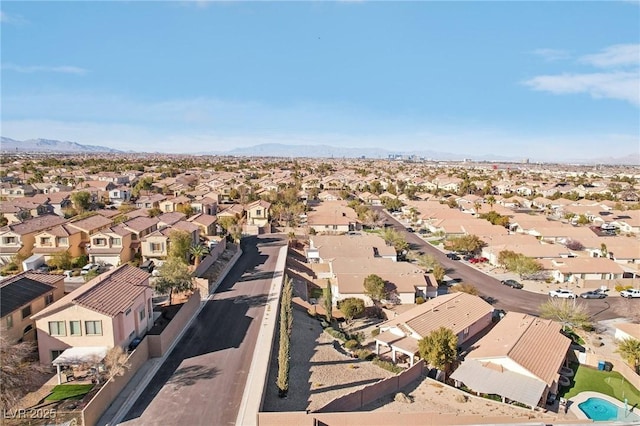 bird's eye view featuring a residential view