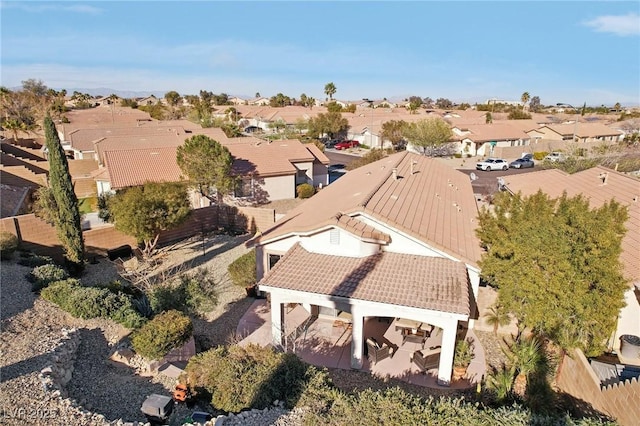 bird's eye view featuring a residential view