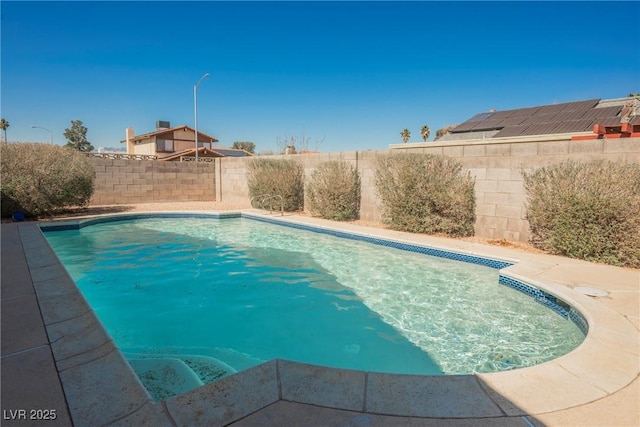 6284 Pinewood Ave, Las Vegas, NV 89103 - view of swimming pool with a fenced backyard and a fenced in pool
