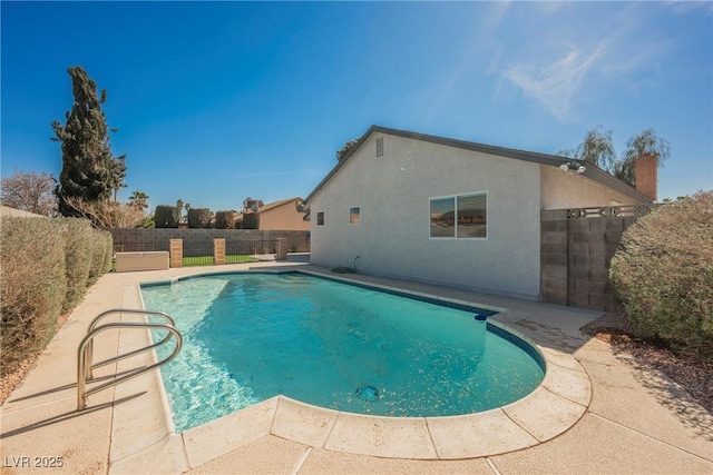 6284 Pinewood Ave, Las Vegas, NV 89103 - view of swimming pool featuring a patio area, a fenced backyard, and a fenced in pool