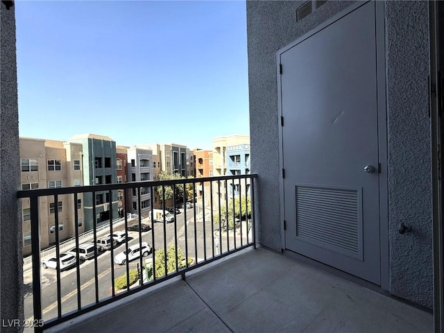 balcony featuring a residential view