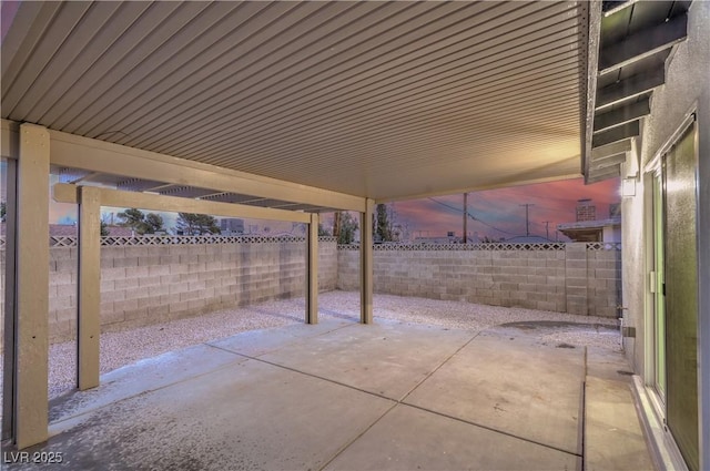 view of patio / terrace with a fenced backyard