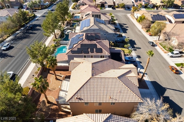 bird's eye view with a residential view