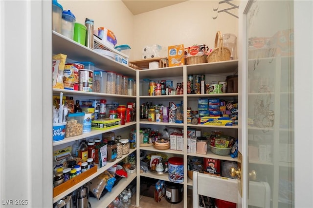 view of pantry